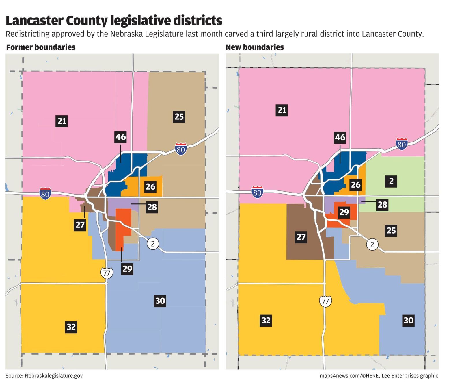 New Lancaster County legislative districts